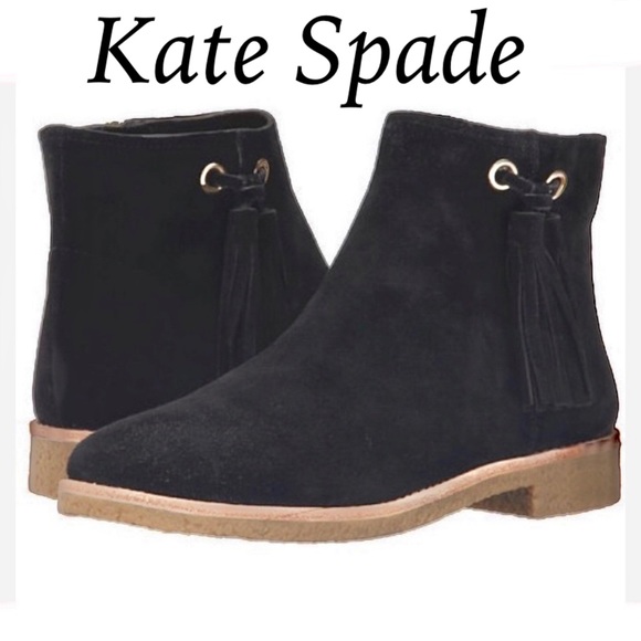 kate spade Shoes - Kate Spade Womens Bellamy Booties Suede Tassel